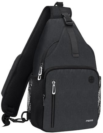 MOSISO Sling Backpack Bag, Crossbody Shoulder Backpack | Travel Hiking Daypack Chest Bag with Front Square Pocket&USB Charging Port