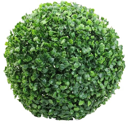 ORFOFE Künstliche Buchsbaum Kugel aus Kunststoff Grüne Graspflanzenbälle für Wohndekoration Hängende Topiary Ball Dekoration für Innen und Außenbereich Pflegeleicht