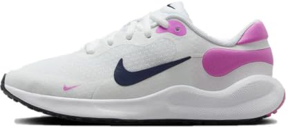NIKE Revolution 7, Sneaker Hombre, White Midnight Navy Playful Pink, 38 EU