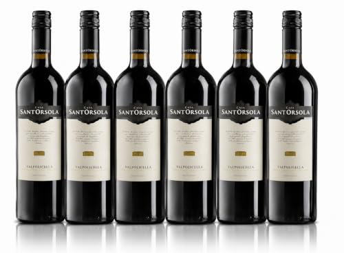 Sant'Orsola - Vino Valpolicella DOC, da Uva Corvina, Rondinella e Molinara, Gusto Asciutto, di corpo, sapido, 6x750 ml