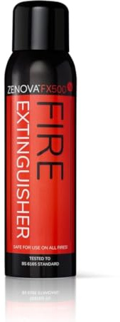 Zenova Multi-Purpose 500ml Fire Extinguisher - 7-in-1 Fire Extinguisher for Home, Kitchen, Car, Camping and Buisness Use (Extinguisher Only)