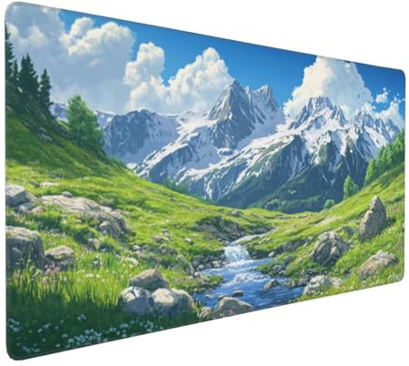 Large Mouse Pad 1200x600x4mm Landscape Gaming Mouse Mat Cloud XL Mousepad Anti-Fray Stitched Edges with Non-Slip Rubber Base,Ergonomic Mouse Pad Extended Desk Mat,for Home Office Accessories PC,Laptop