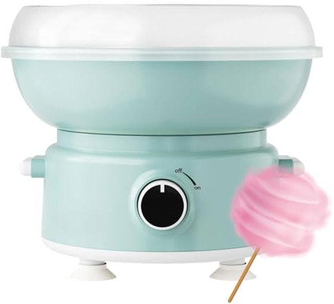 Máquina para Hacer algodón de azúcar de 400 W, con Paleta Grande de 250 mm, Recipiente antisalpicaduras, el Hilo Sale 3 Segundos después del precalentamiento para Fiestas de Cumple