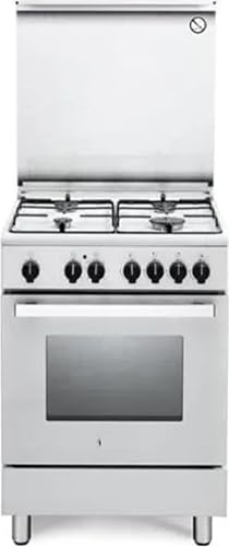 DMW 64 L - Cucina a gas con forno elettrico, 4 fuochi, 60x60 cm