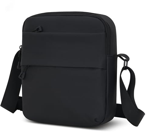 IHIGOGOFA Bandoleras Hombre - Bolso de Hombro - Bolsas de Mensajero de Negocios - Impermeable - con Múltiples Bolsillos - Bandolera Hombrepara Trabajo, Compras, Negocios, Viajes, Escuela, Senderismo
