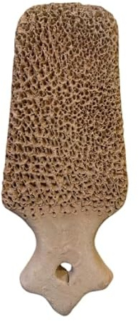 Piedra pómez rectangular natural – M'hekka de Marruecos | Exfoliante de pies y tacones | Arcilla Poncio Artesanal | Cuidado de Hammam y Belleza Oriental | Piedra Exfoliante de Terracota | Accesorio