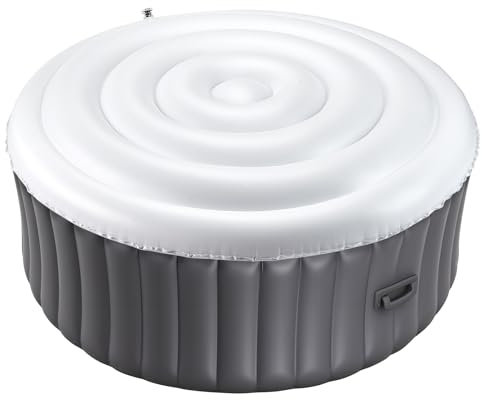 VEVOR Copertura per Vasca Idromassaggio Gonfiabile, Coperchio Protezione per Vasca Idromassaggio 164,5 cm, Copertura Isolata per Risparmio Energetico Impermeabile Resistente Uso Esterno, Bianco
