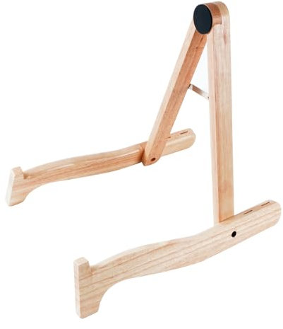 Verstellbarer Instrumentenständer, A-Rahmen, Holz, Gitarrenständer, Ukulelenregal, Holz, Gitarrenhalter, Basis, zusammenklappbarer Ukulelenständer