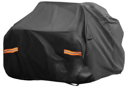 X AUTOHAUX ATV Cover for Kawasaki Brute Force 750 Waterproof Outdoor Cover | 4 Wheelers Quad Cover, for Kawasaki Brute Force 750 EPS/LE EPS/LE EPS CAMO, Sun Rain Storage Protection, 210D-PU, Black