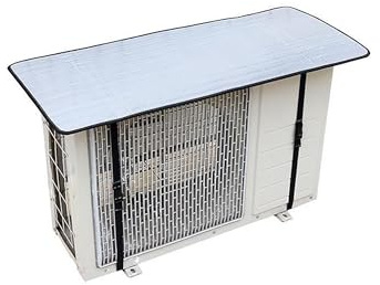 Housse de Protection pour climatiseur extérieur – Feuille d'aluminium argentée, Protection Solaire pour climatiseurs Mini-Split, Disponible en Tailles 40 x 80 cm et 50 x 100 cm, Protection r