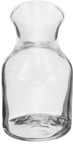 MOLUCKFU Mini Caraffa Vino in Vetro Trasparente Decanter Singolo Elegante per Uso Personale Design Raffinato e Facile da Pulire per Casa e Ristoranti