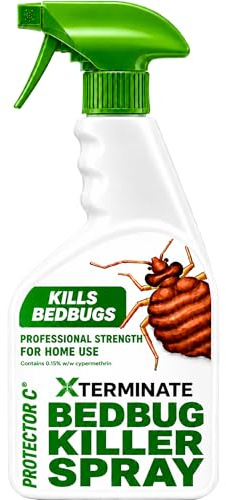 Xterminate Bed Bug Killer Spray 1L, Used By Professionals, For Home Use, Bedrooms, Mattresses, Carpets, Furniture & More Kills & Controls Bed Bugs, The Most Effective Bug Spray in the UK