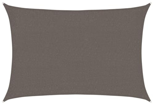 vidaXL Sonnensegel Sonnenschutz Windschutz Sonnendach UV Schutz Sonnenschutzsegel Schattenspender Garten Terrasse Balkon 160g/m² Anthrazit 2x2,5m HDPE