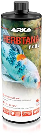 Soin pour Poissons de Bassin 946 ML - Herbtana Booster aux Herbes | booster aux herbes, soutient l'immunité, vitalité et santé des poissons, biologique, naturel, bassin de jardin, bassin à koïs