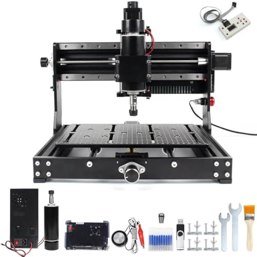 CNCTOPBAOS 3020 Plus CNC Router Engraver Machine w/GRBL Offline Controller | GRBL Control, USB DIY Engraver Machine, 48V PWM 500W Spindle 11000RPM For Metal,Aluminum,Acrylic,PVC,PCB,Wood Cutting Milling