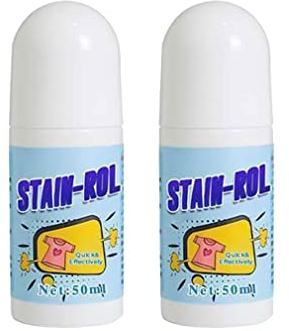 2 Stücke Fleckenentferner Rollkugel Reiniger, Fleckenentferner Clothes Stain Remover - Roll Bead Design, Portable No-wash Instant Fleckenentferner Stift, Wäsche Kleidung Reinigung Tools