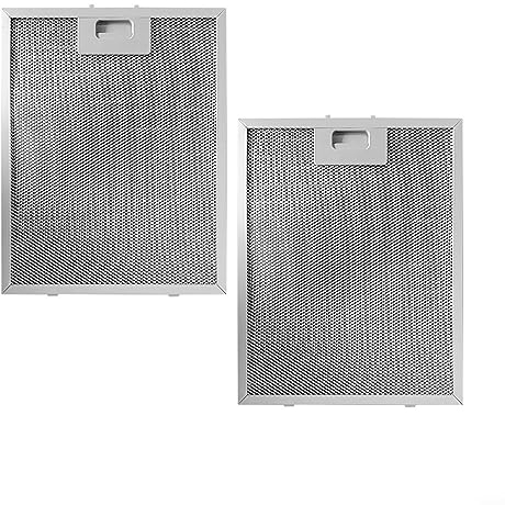 CNANRNANC Filtre en Métal pour Hotte Aspirante - Filtre à Graisse en Métal - 230 x 260 mm Pour Hotte de Cuisine/Ventilation de Ventilateur D'extraction (Pack de 2)