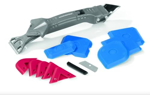 Fugentorpedo FUGENTORPEDO Silikonentferner 5in1 zur Entfernung alter und Verarbeitung neuer Silikon- und Acrylfugen | Entfernen und Glätten mit nur einem Tool für 28 verschiedene Fugen