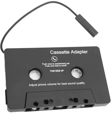 Bluetooth Cassette Adapter for Car with Stereo Audio,Wireless Cassette Bluetooth 5.0 Music Receiver Stereo Audio, Supports Phone Handsfree Call,Cassette Tape Player to Aux Adapter