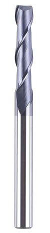 SpeTool Brocas CNC en espiral de 2 flautas vástago de 1/4 pulgadas extra largo (3 pulgadas) molino de extremo de carburo recubierto TiAlN HRC55