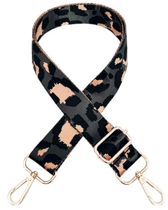 CHUYIX Verstellbarer Schultergurt Taschengurt 3.8CM Breiter Leoparden Muster Taschengurt Schulterriemen Bunter Schultergurt längenverstellbarer DIY Zubehör Tragegurt Schulterriemen