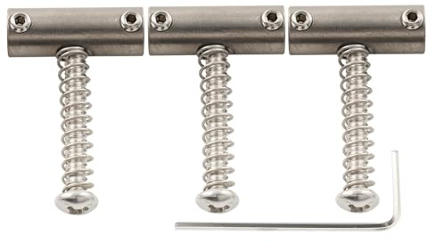 Musiclily Ultra Titan Legierung TL Saitenreiter Saddles Rohfarbe 3er Set | für Fender American Vintage Tele E-Gitarre