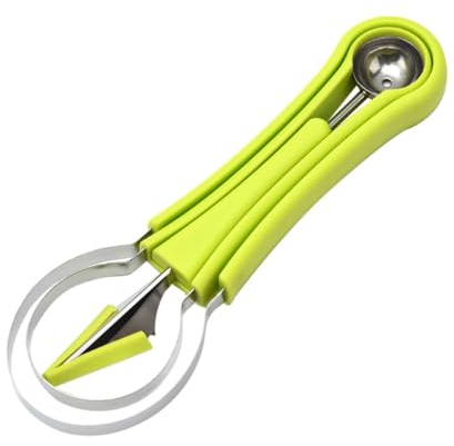 SHOWERORO Set Utensili Per Intagliare e Scavare in Acciaio Ergonomico Include Paletta Per Scavare Utensile Per Tagliare e Pallina Melone e Ristoranti