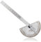 Winkelmesser Metall, Winkelmesser 0-180° Edelstahl-Winkellehre Universal-Winkelmesser mit Metall-Feststellschraube für Schulen Tischler, Heimwerker Malerei Zeichenstift