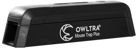 OWLTRA EMZ Plus - Trappola elettrica per topi da interni, ad uccisione istantanea, con doppio ingresso e grilletto sicuro per animali domestici, colore nero