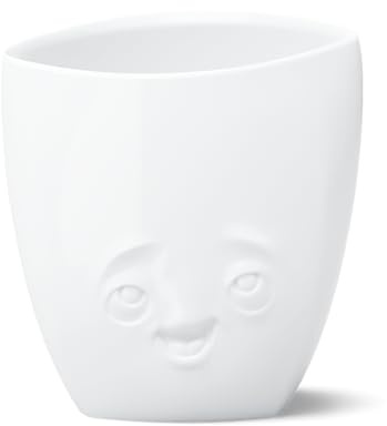 FIFTYEIGHT PRODUCTS/Vase „Entzückt“ (Porzellan, 21,5 cm x 5 cm x 18 cm, Weiß, Made in Germany)