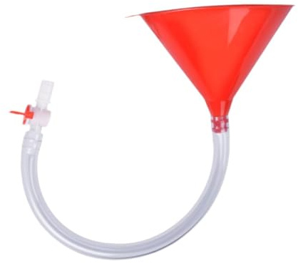 Sharplace Beer Funnel with Valve,Leakproof Sturdy Lightweight Compact Drinking Funnel for Beer Drinking Games College Parties Birthday, Sinle Tube