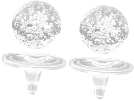 EXQUIMEUBLE 2piezas Bolas De Cristal Exquisitas para Decoración De Fuentes Bolas Decorativas De Cristal Transparente