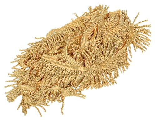 Housoutil Rifinitura in Poliestere Frange Nappe Decorative Per Tende e Cuscini Materiale Per Cucire Fai Da Te Lavabile e Resistente Allo Sbiadimento