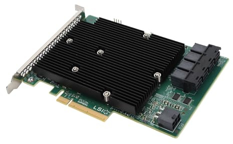 SENECESLI Scheda di Controller da 12 GB/s Card HBA con SATA Seriale, Interfaccia SAS, PCIE 3.0, PCIE 8X, Supporto 1024 SAS Non Raid, Dispositivi SATA
