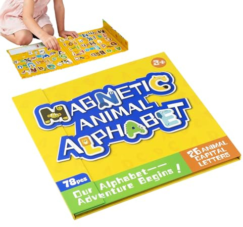 Lettere magnetiche 'alfabeto - Giocattoli educativi animali - Magneti per lavagna magnetica | per scuola aula lavagna bianca asilo Viaggio età 3 anni e più ragazzi ragazze