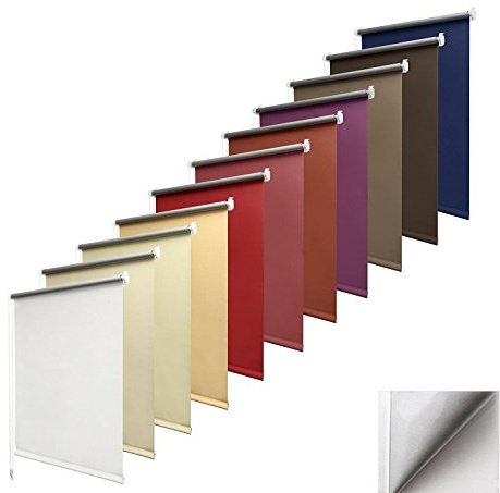 Garduna Thermo-Rollo Verdunkelung + Klemmfix ohne Bohren + 45 x 150 cm Stone + weitere Farben und Größen