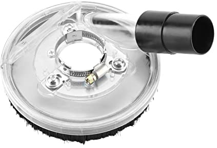 Couvercle de Protection d'Aspiration pour Meuleuse d'Angle, Compatible avec Meuleuses 80-125 mm, avec Raccord d'Aspiration de Poussière
