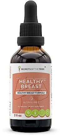 Secrets of the Tribe Healthy Breast Alcohol-Free Extract, Burdock, Vitex, Wild Yam, Red Clover, Chamomile, Yarrow. Glycerite Tincture Healthy Breast Formula (2 fl oz)
