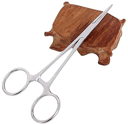 Herramientas pesca de tijeras de acero inoxidable para mascotas(Recto 18cm)