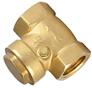 BE-TOOL Rückschlagventil, 40 mm, Schwingventil, Messing, Rückschlagventile für Wasser, Gas (1 Stück)