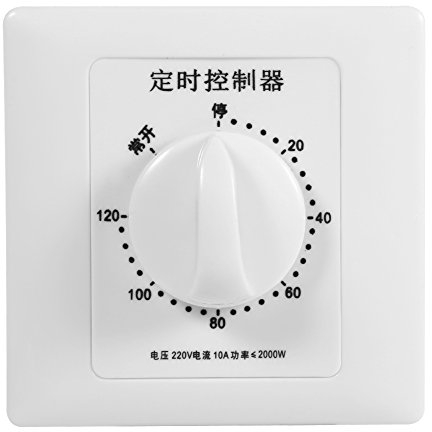 AC 220V 86 Interruttore timer per il conto alla rovescia ad alta potenza 2000W Interruttore meccanico timer della pompa Interruttore timer 10A per pompa dello scaldabagno del ventilatore ecc(120Min)
