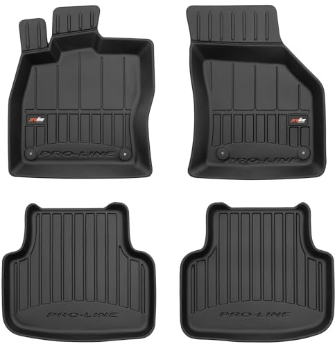 MOTOS Gummimatten Auto Fussmatte passend für Skoda Octavia III 2012-2020 Verbessern Sie Ihren Reisekomfort mit Antirutschmatte Auto 3D- Allwetter fußmatten Auto, Schutz vor Verschmutzung