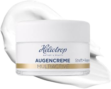 Heliotrop Multiactive Augencreme, straffende Anti-Aging Augenpflege mit Bio-Ginkgoextrakt, Ceramiden und Apfelsamenextrakt, für anspruchsvolle reife Haut, 1 x 15 ml