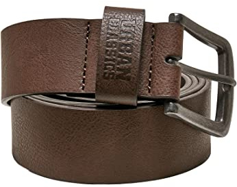 Urban Classics Leather Imitation Belt, Brown, XL