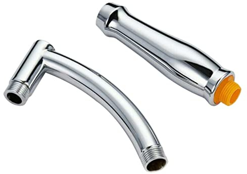 FUBESK Duschverlängerungsarm, Regenduschverlängerung, Ersatz, Duschkopf-Verlängerung, extra Rohr, Badewanne, Regendusche, abgewinkelter Duscharm, Chrom