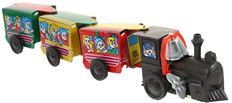 Toyvian Retro Aufziehspielzeug Eisenbahn Aus Blech Mit Waggons Batteriefreies Lernspielzeug Für Junge Mädchen Energiesparendes Langlebiges Desktop-dekor Einfach Zu Greifen Sicher Und Unter