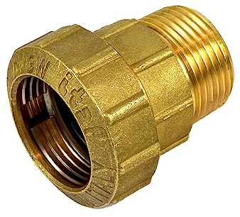 Agora-Tec® Messing Fitting Kupplung 1/2 Zoll AG | 20 mm PE-Rohr | 1 Stück | Material: Messing | max. 10 bar | für Bewässerungs- & Beregnungsanlagen