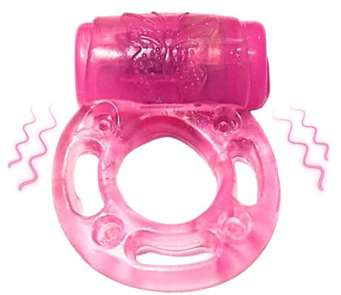 Indulge Silicone Vibrating Cock Ring, Penis Ring, Sex Toys for Men, Sex toyscouples for Couples, Adult Toys, Male Sexual Stimulation Device Ring, Single Speed for Pleasure - Pink