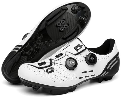 Mateju Fahrradschuhe Herren und Damen, Bunt Unisex Rennradschuhe Atmungsaktive MTB Schuhe Radschuhe MTB Leichte Mountainbike Schuhe Urlaub Rennrad Schuhe SPD Kompatibel