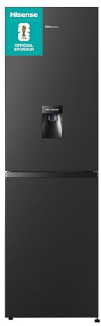 Hisense RB327N4WBE 256 Litre 50/50 Freestanding Frost Free Fridge Freezer with Water Dispenser - E Rating